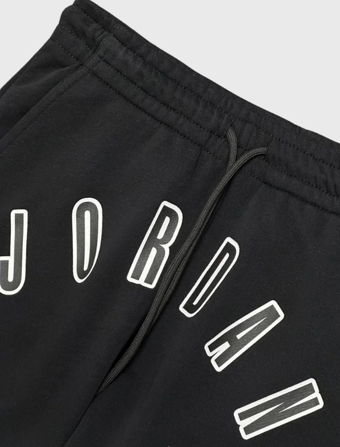 JRDN Front Printed Şort – Siyah