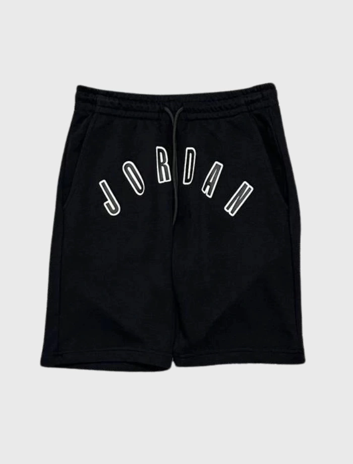 JRDN Front Printed Şort – Siyah