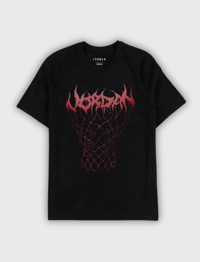 JRDN Mesh Graphic T-shirt - Siyah
