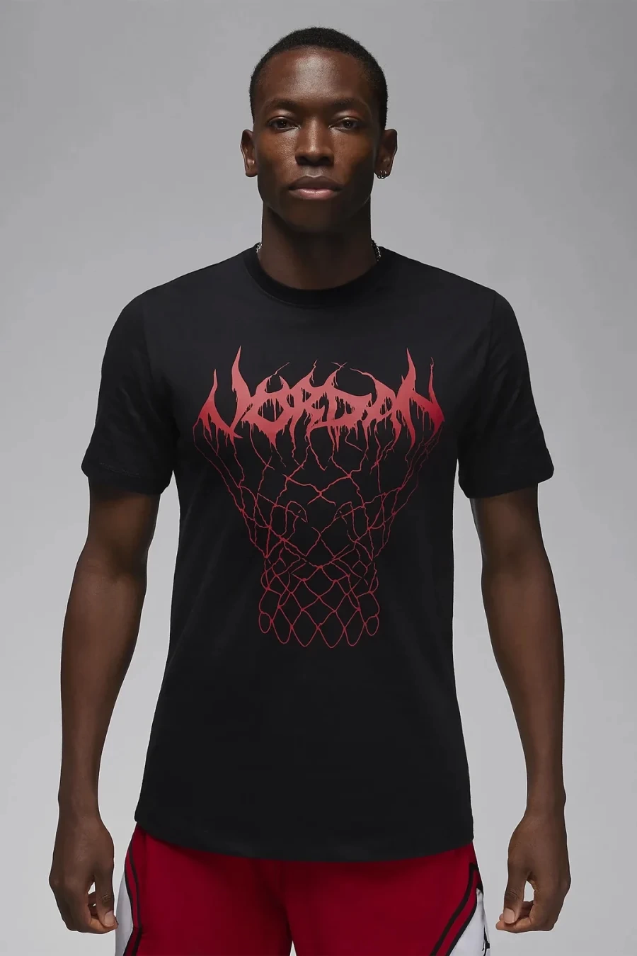 JRDN Mesh Graphic T-shirt - Siyah