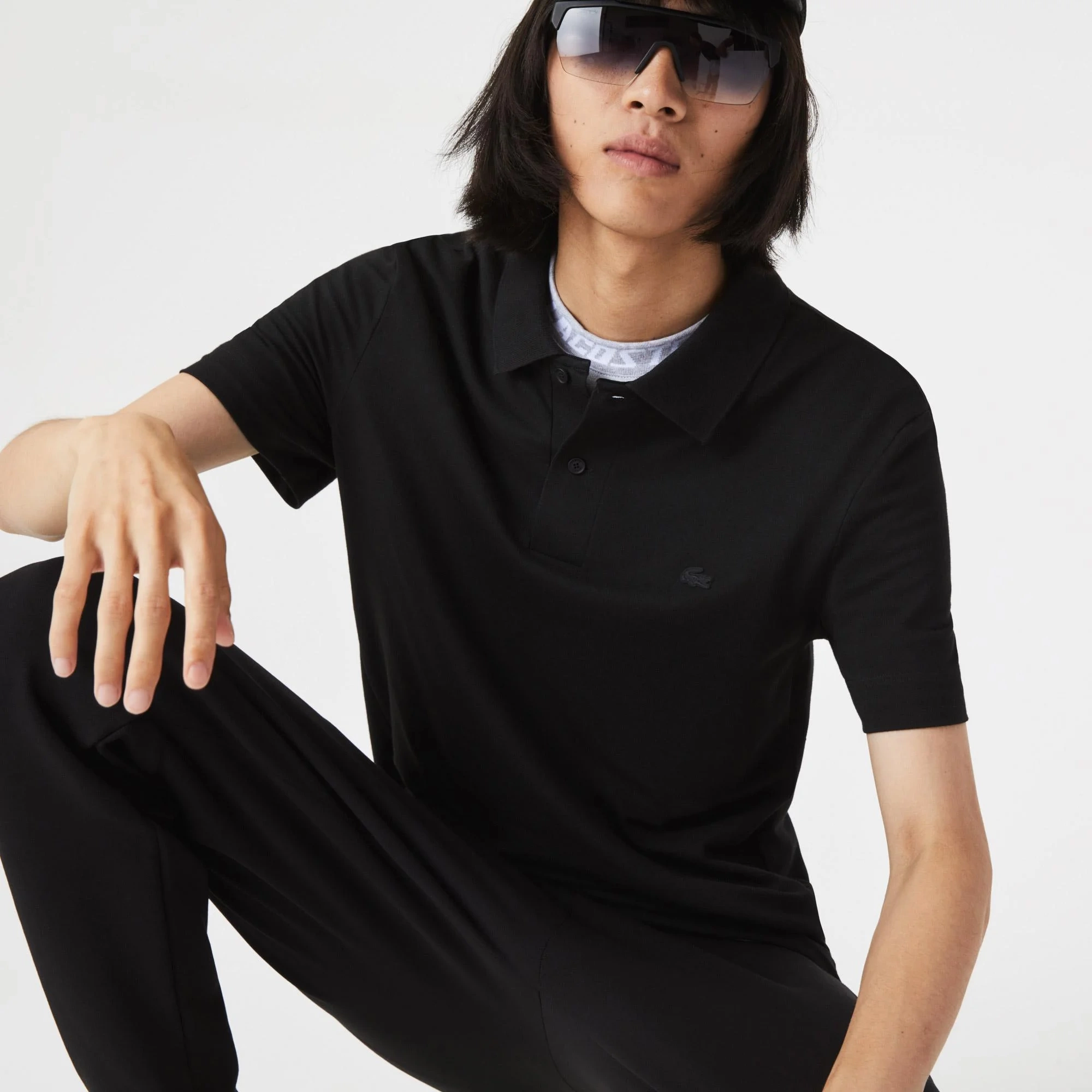 LCST Polo Yaka NoColor T-shirt – Siyah
