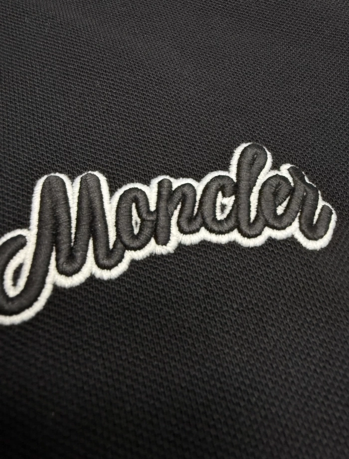 MNCLR Script Polo T-shirt – Siyah