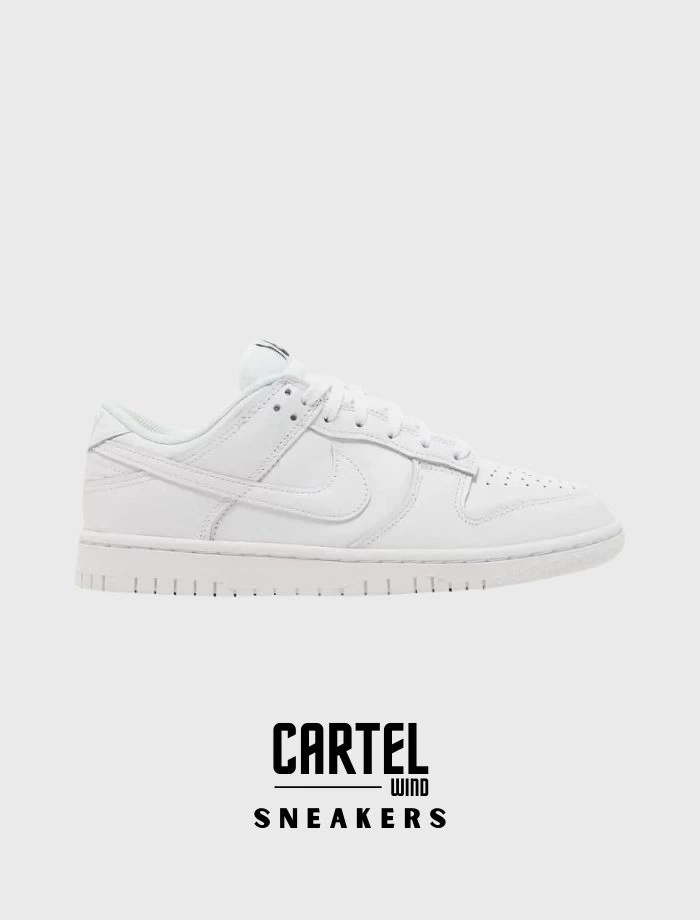 N Dunk Low Sneaker – Triple White