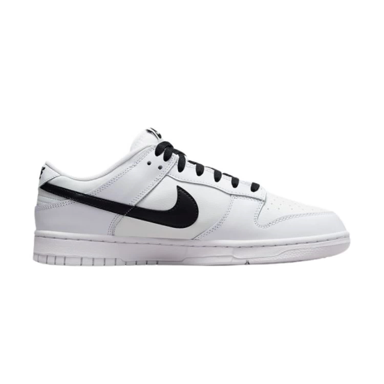 N Dunk Low Sneaker – White / Black Logo