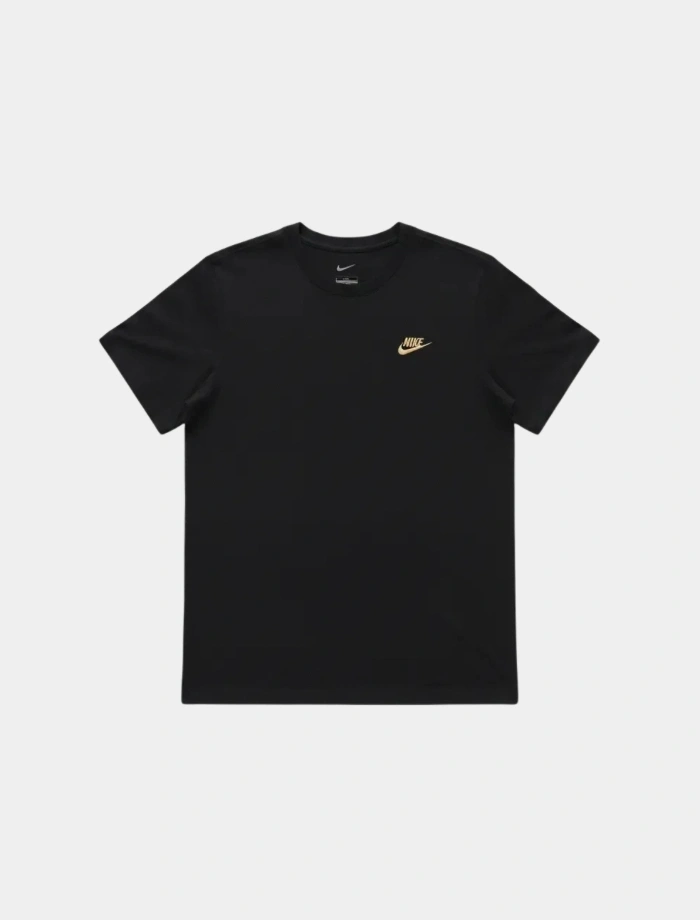 NSW Club Basic Golden Logo T-shirt – Siyah