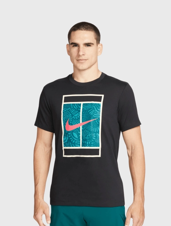 NSW Court Tennis T-shirt - Siyah