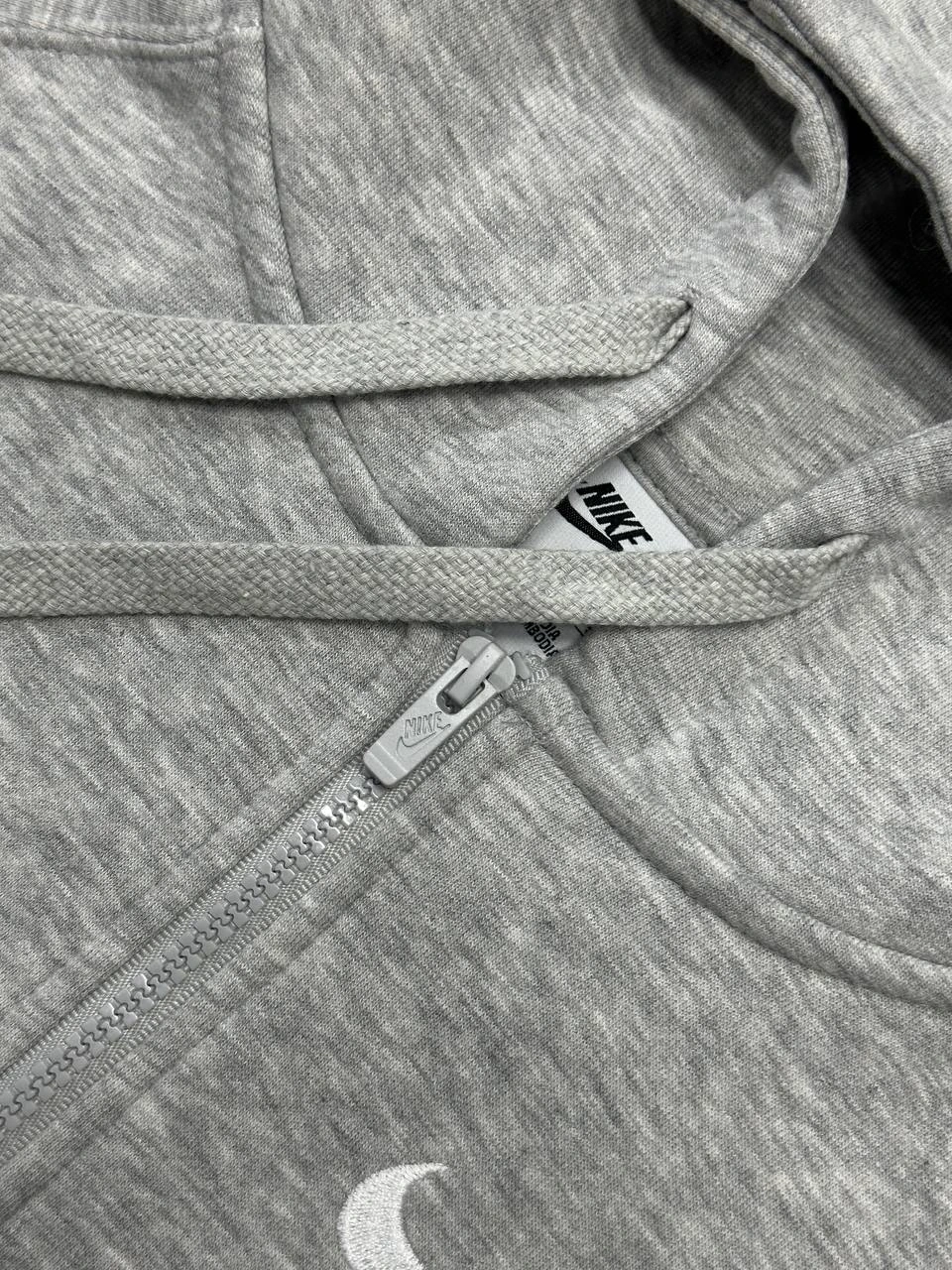NSW Double Swoosh Full-Zip Hoodie – Gri