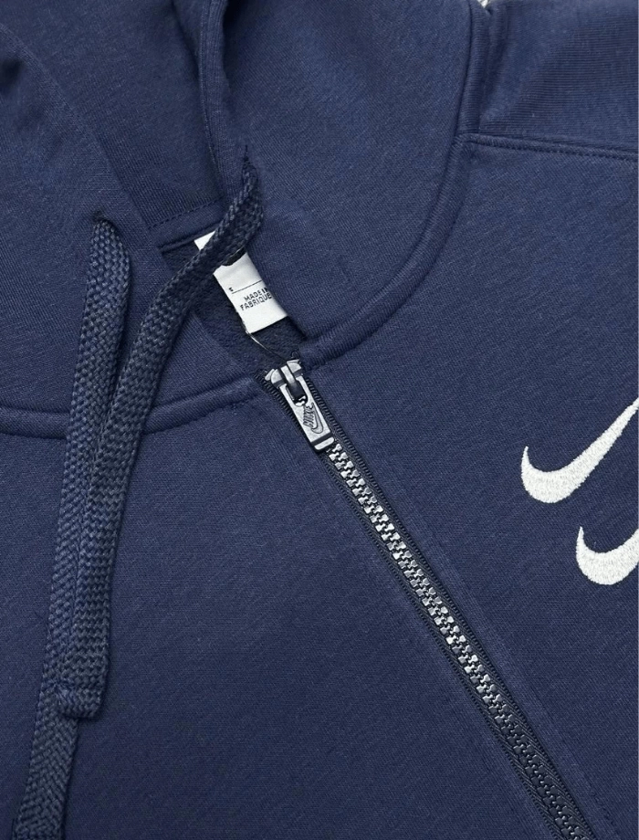 NSW Double Swoosh Full-Zip Hoodie – Lacivert