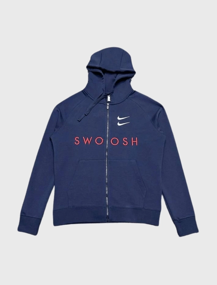NSW Double Swoosh Full-Zip Hoodie – Lacivert