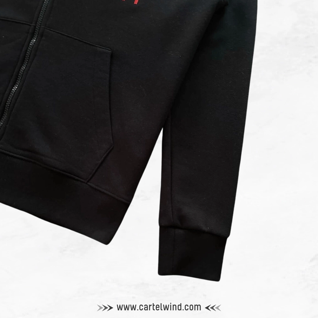 NSW Double Swoosh Full-Zip Hoodie – Siyah