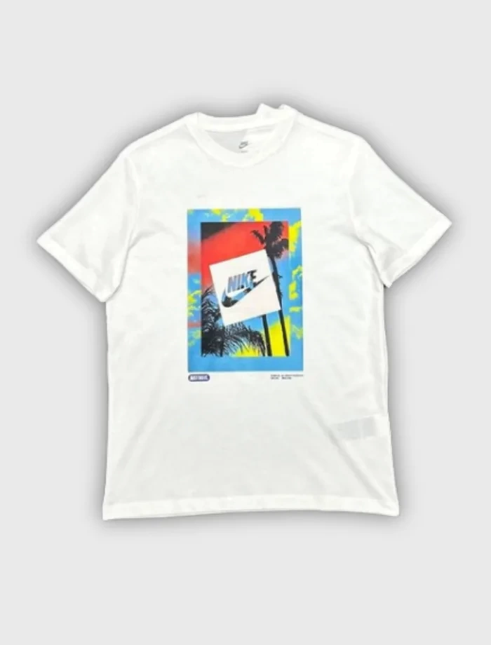 NSW Heatwave Palm Graphic T-shirt – Beyaz
