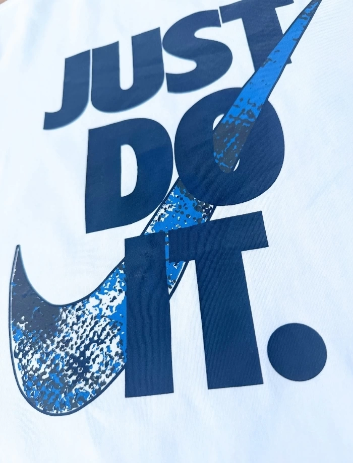 NSW Letter In Just Do It T-shirt - Beyaz