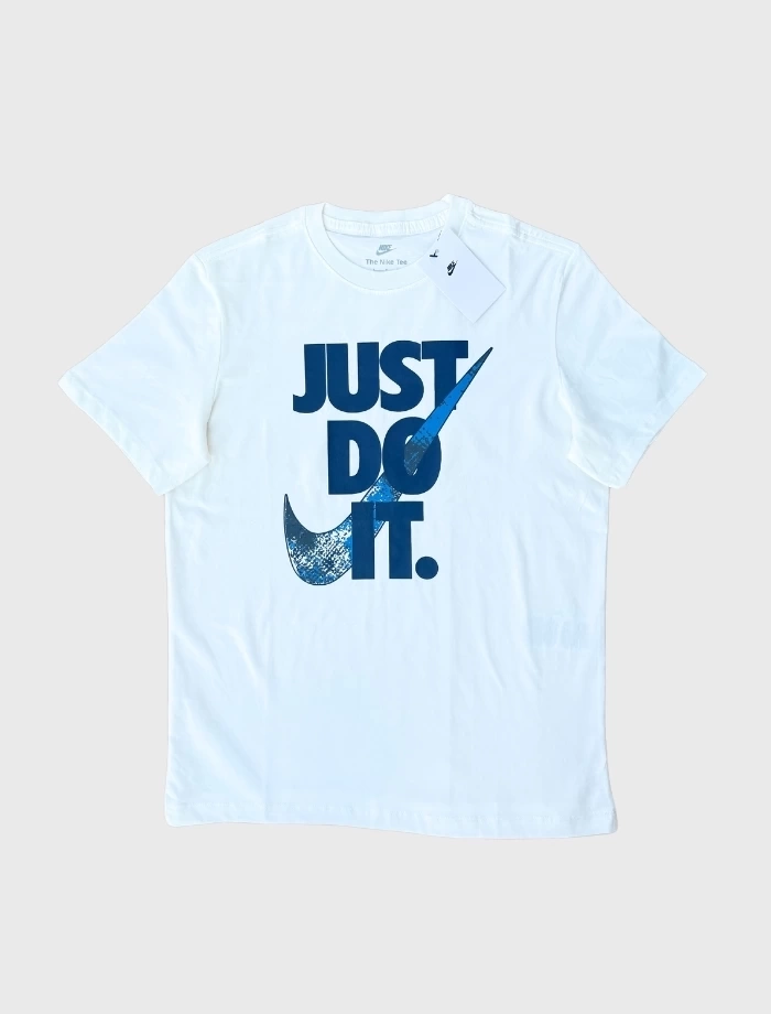 NSW Letter In Just Do It T-shirt - Beyaz