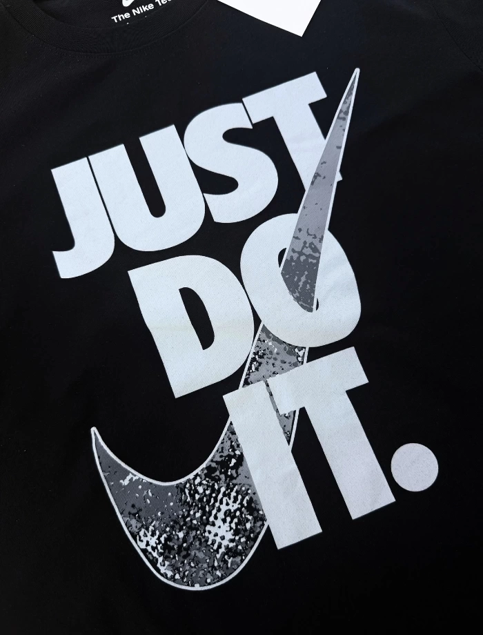NSW Letter In Just Do It T-shirt - Siyah