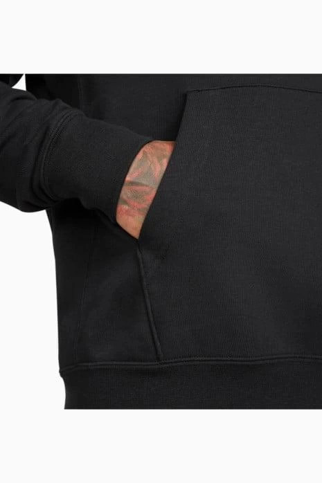 NSW NK Font Kapüşonlu Hoodie – Siyah