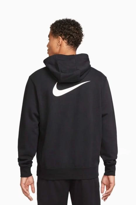NSW NK Font Kapüşonlu Hoodie – Siyah
