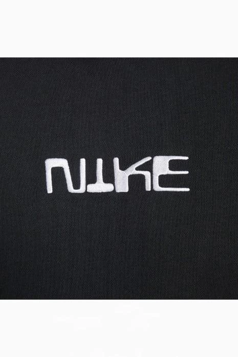 NSW NK Font Kapüşonlu Hoodie – Siyah
