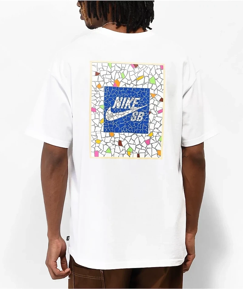 NSW SB Broken T-shirt – Beyaz