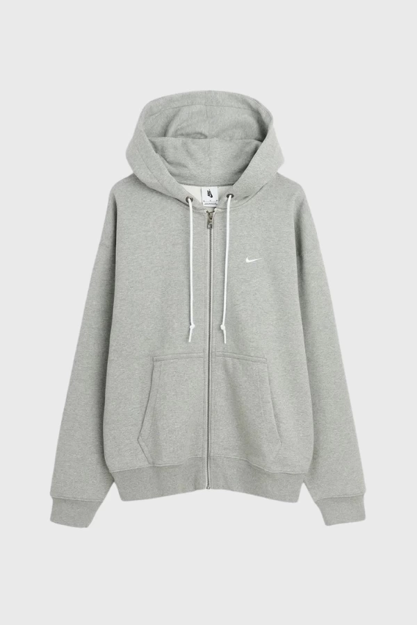 NSW Solo Swoosh Full-zip Hoodie – Gri