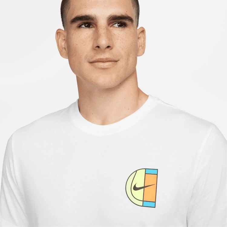 NSW Tennis Advantage Erkek T-shirt – Beyaz