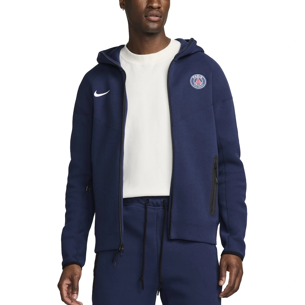 Paris PSG x Tech Fleece Full-Zip Hoodie – Lacivert