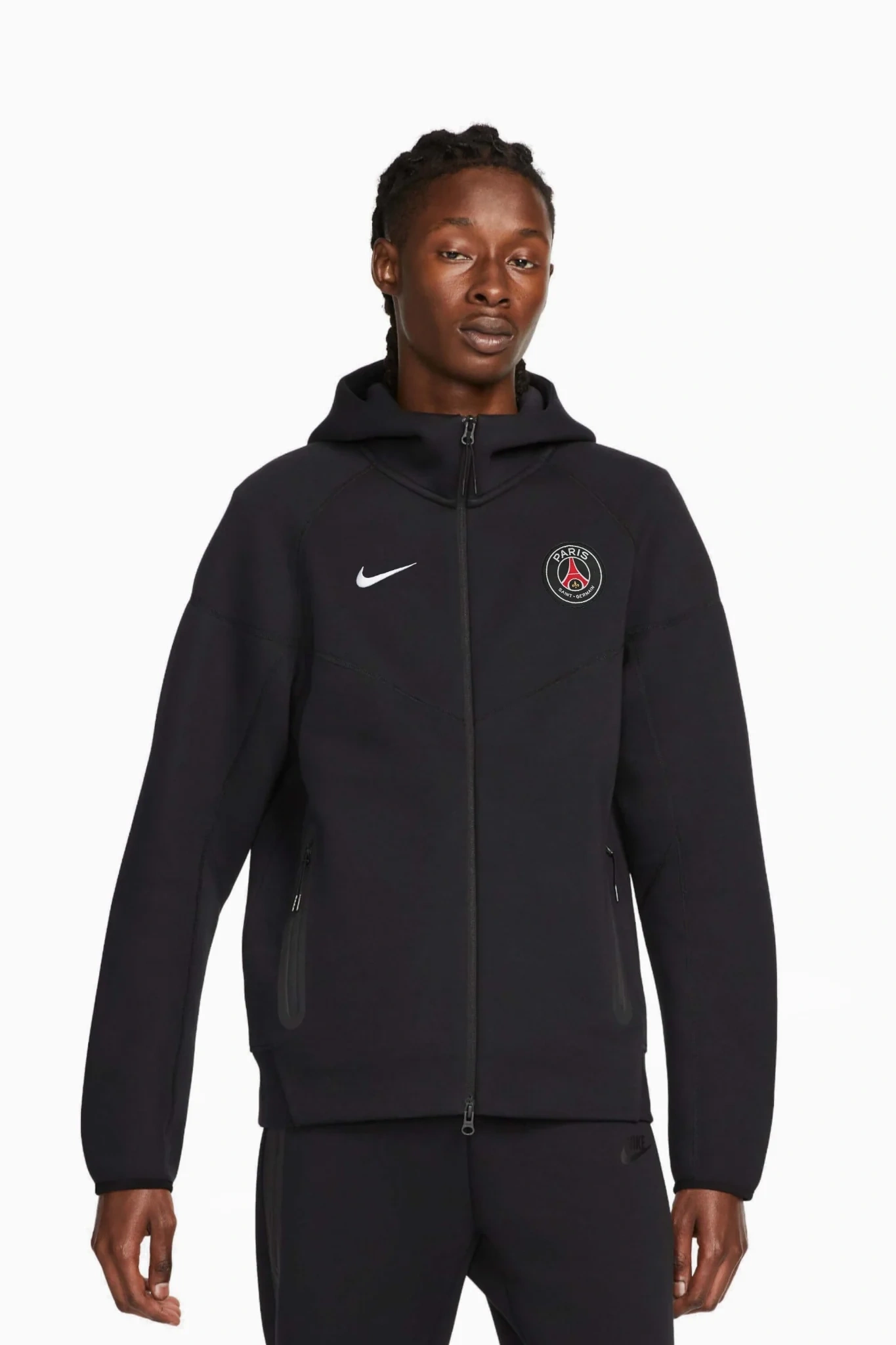 Paris PSG x Tech Fleece Full-Zip Hoodie – Siyah