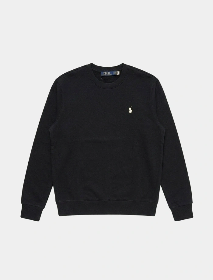 Ralph L. İşleme Logo Sweatshirt – Siyah