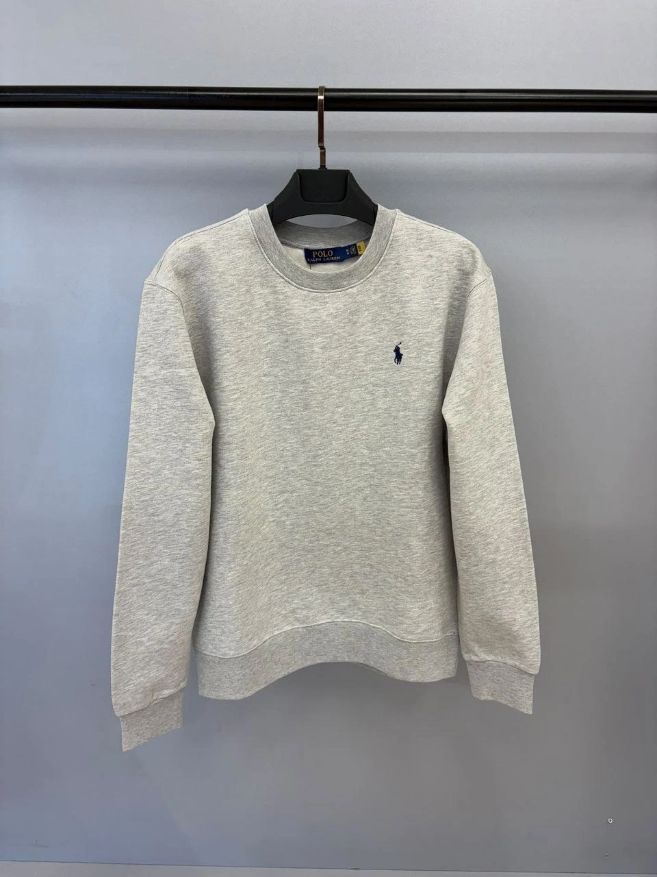 Ralph L. İşleme Logo Sweatshirt – Gri