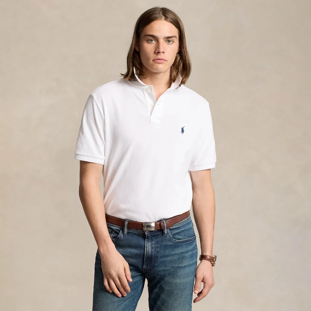 Raphl L. Basic Polo T-shirt - Beyaz