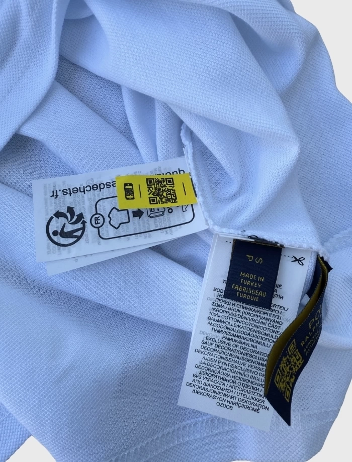 Ralph L. Half-Zip Polo T-shirt – Beyaz