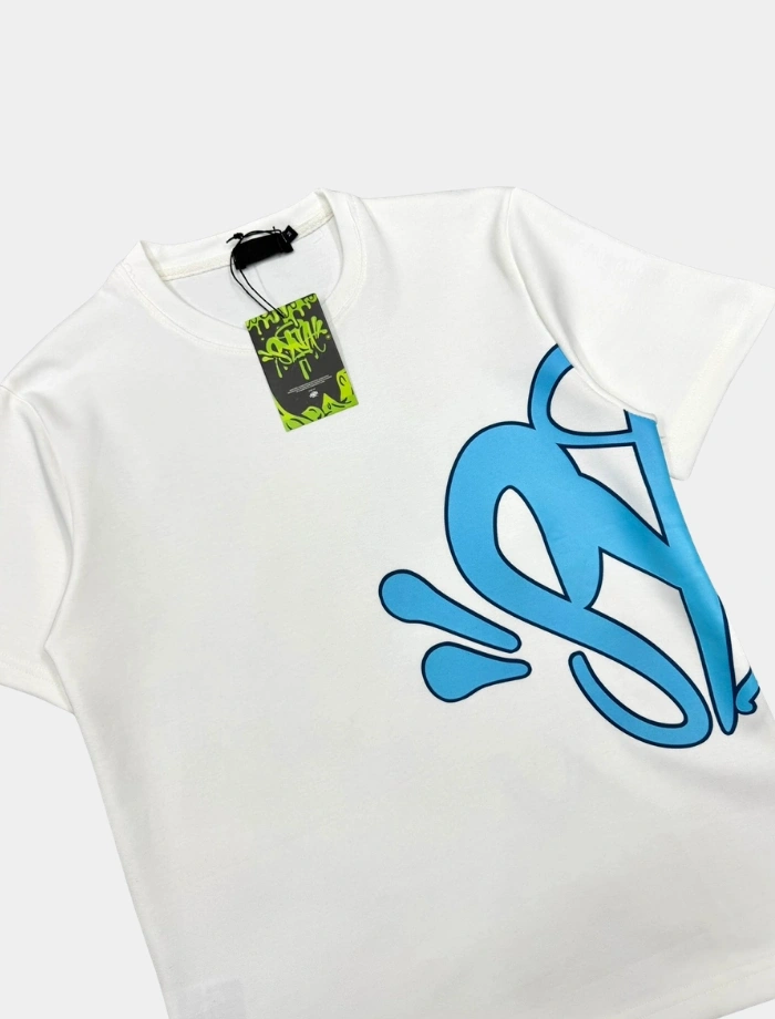 SYNA Printed Şort & T-shirt Takım – Beyaz