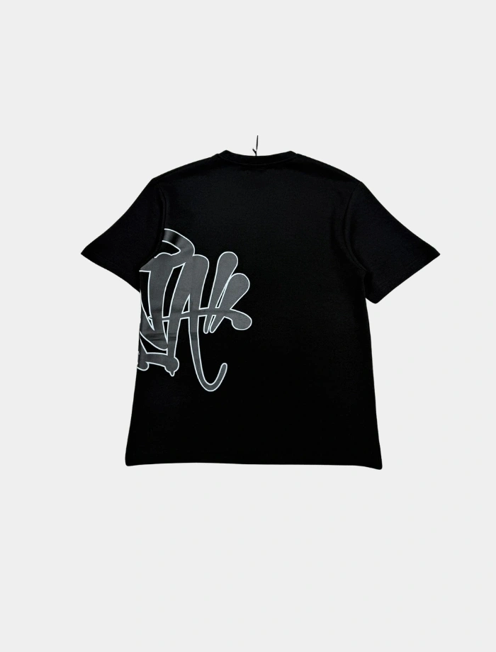 SYNA Printed Şort & T-shirt Takım – Siyah