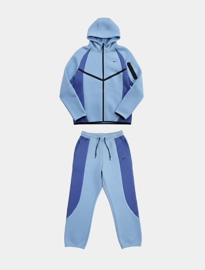 Tech Fleece 2026 Premium Pro FZ Tracksuit Eşofman Takımı - Blue