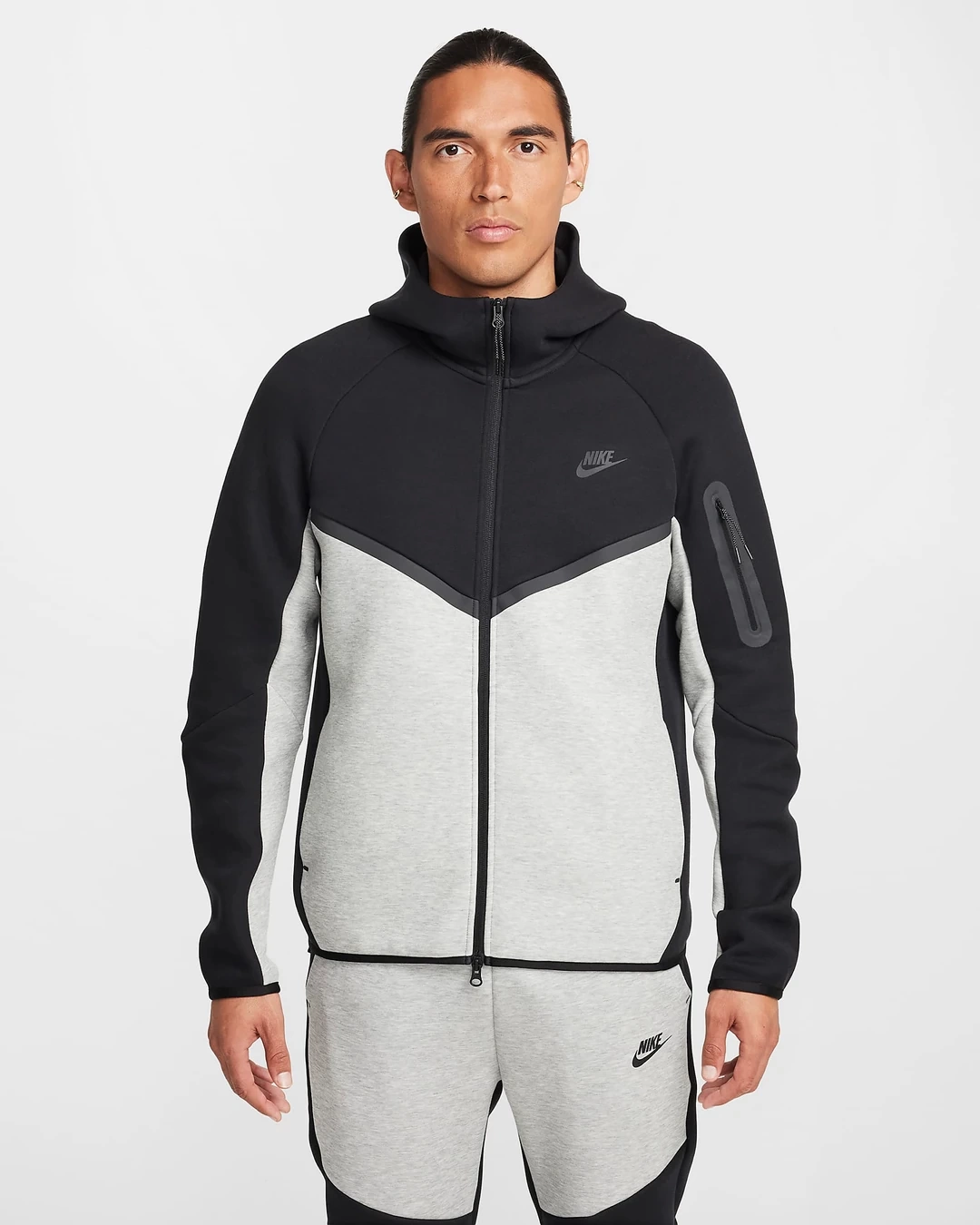 Tech Fleece 5th GEN Full-Zip Hoodie – Siyah/Gri