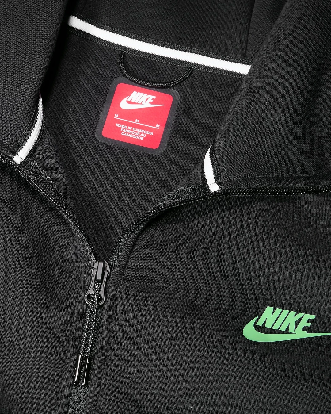 Tech Fleece 5th GEN Full-Zip Hoodie – Siyah/Yeşil