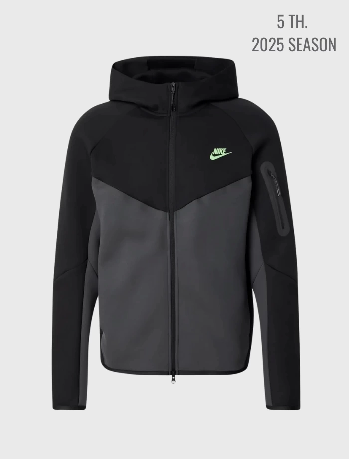 Tech Fleece 5th GEN Full-Zip Hoodie – Siyah/Yeşil