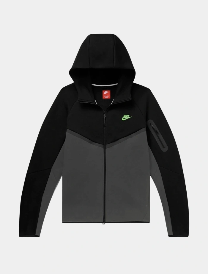 Tech Fleece 5th GEN Full-Zip Hoodie – Siyah/Yeşil