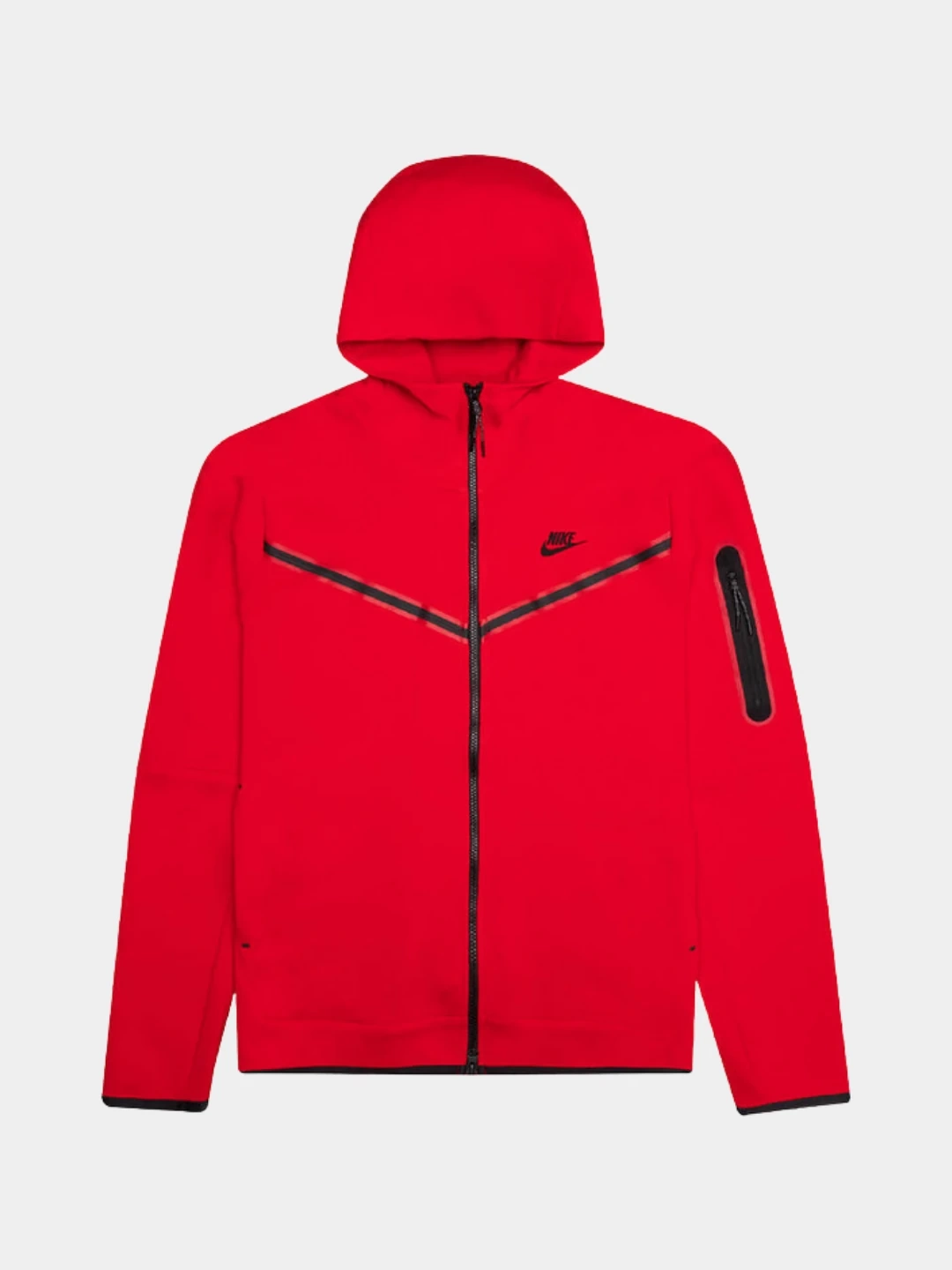 Tech Fleece Full-zip Hoodie - Kırmızı