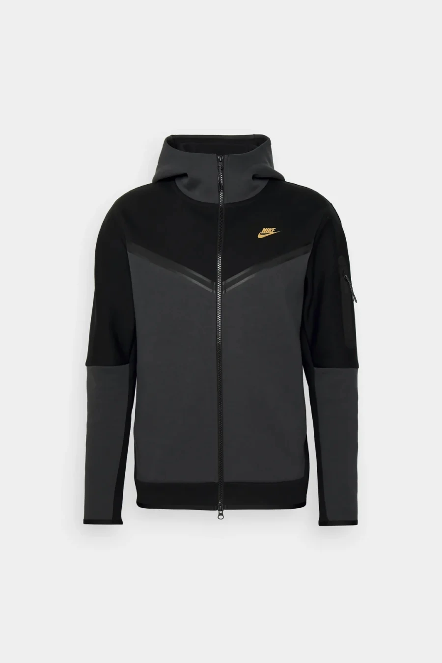Tech Fleece Full-zip Hoodie - Siyah/Ant/Gold