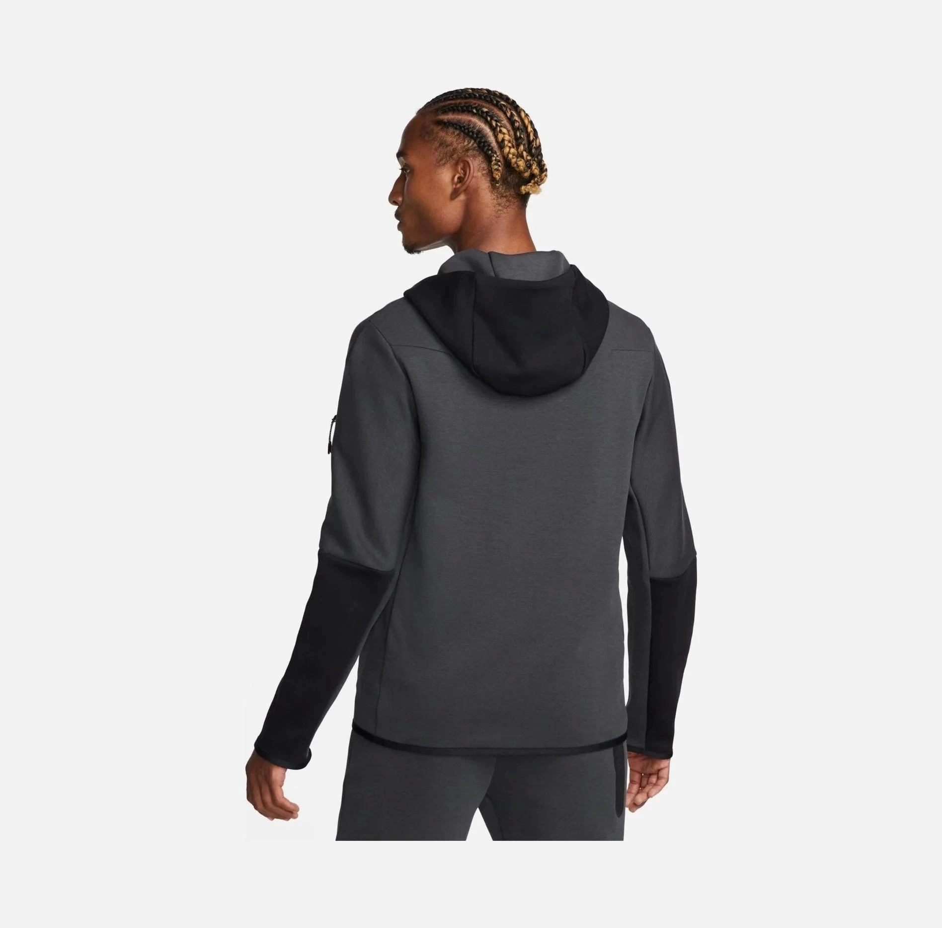 Tech Fleece Full-zip Hoodie - Siyah/Ant/Gold