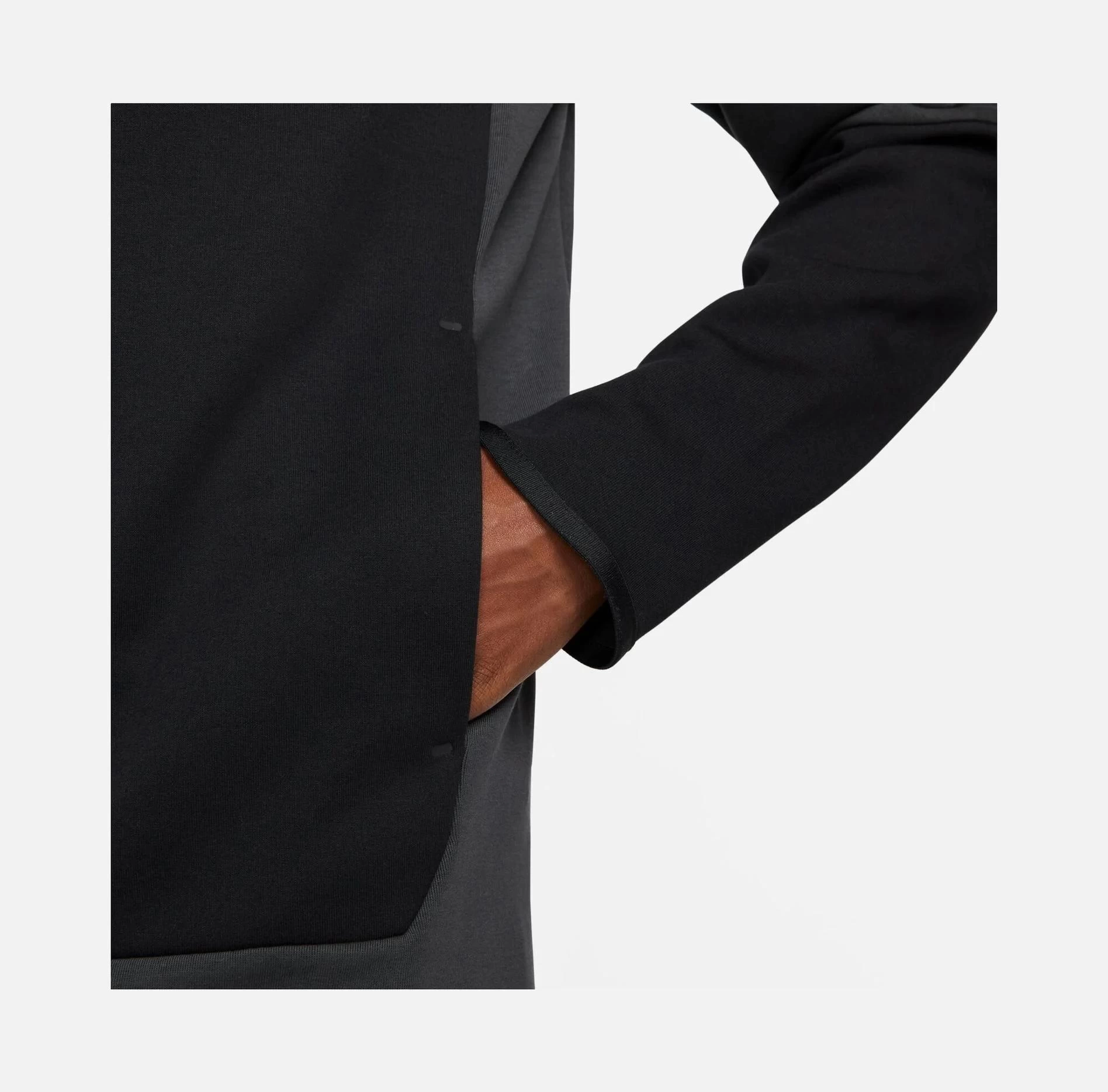 Tech Fleece Full-zip Hoodie - Siyah/Ant/Gold
