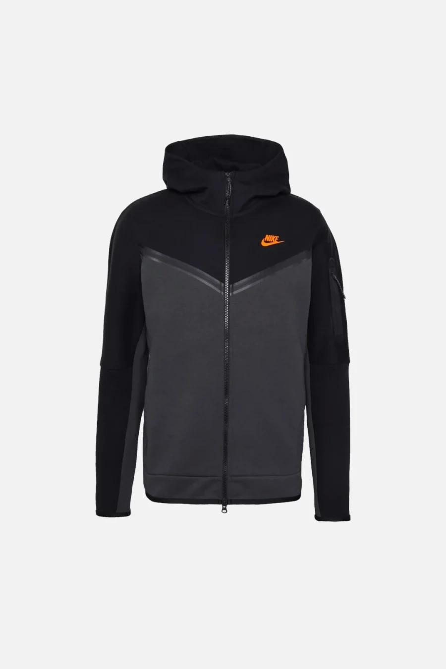 Tech Fleece Full-zip Hoodie - Siyah/Ant/Turuncu