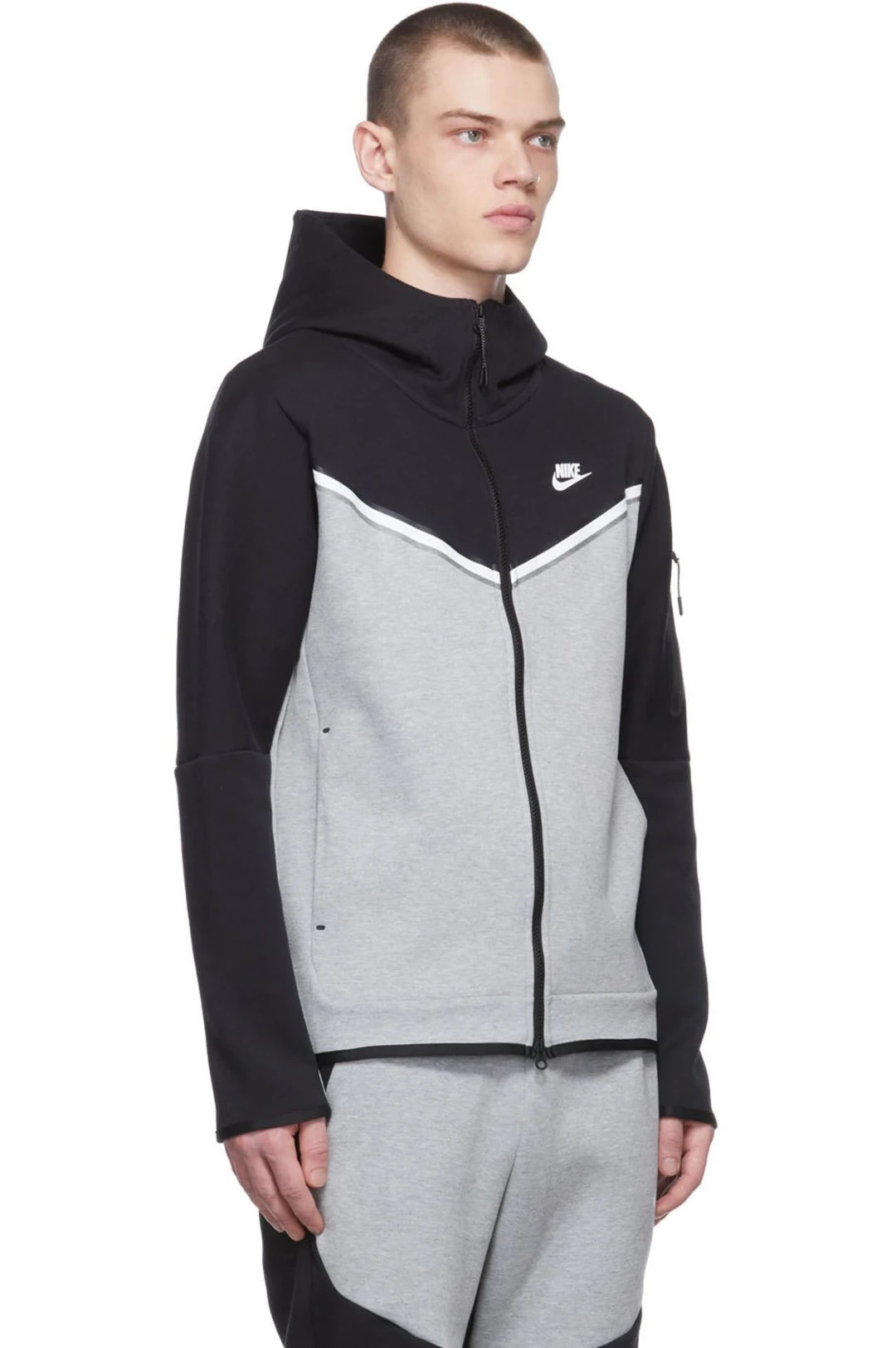 Tech Fleece Full-zip Hoodie - Siyah/Gri