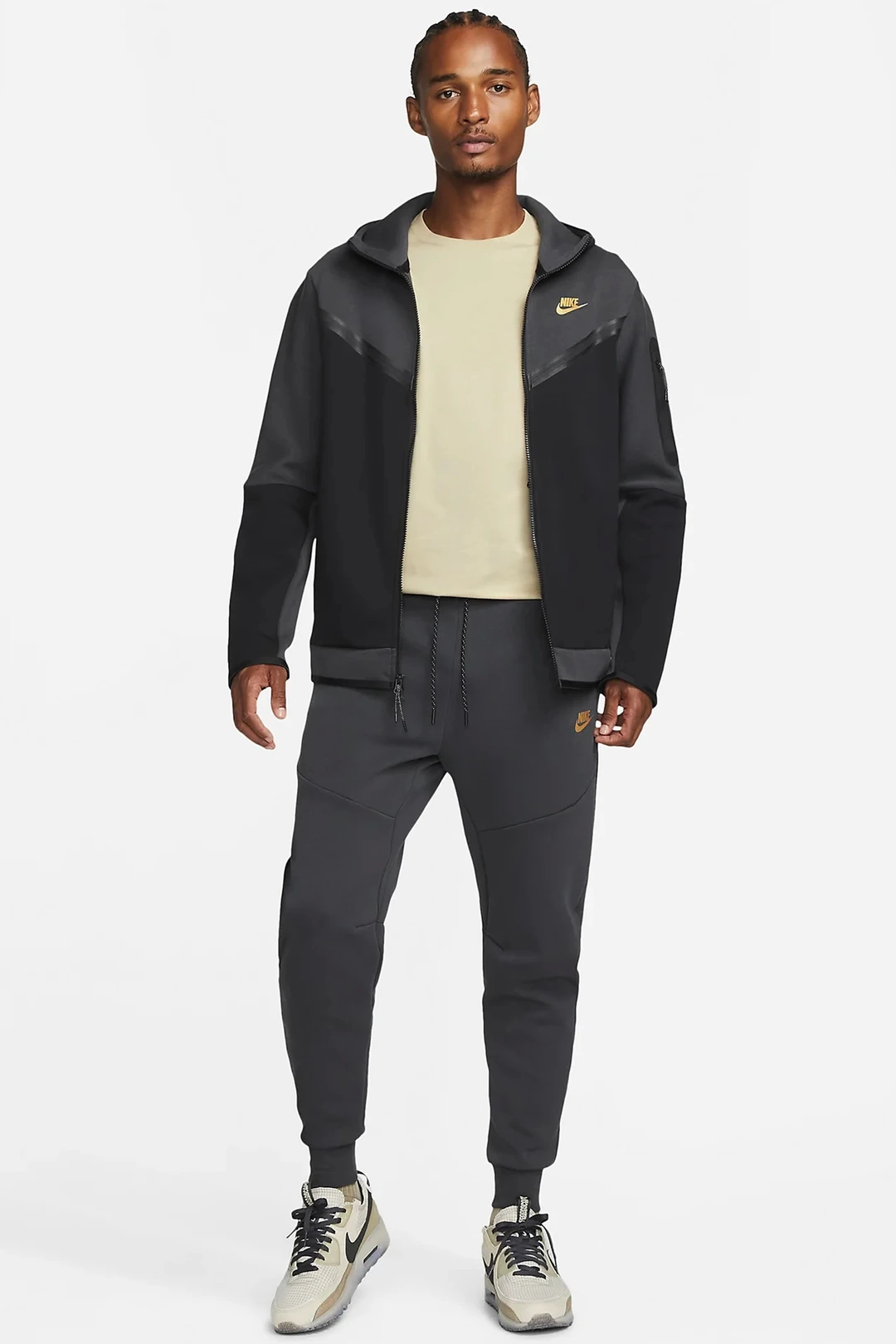 Tech Fleece Jogger – Antrasit/Gold
