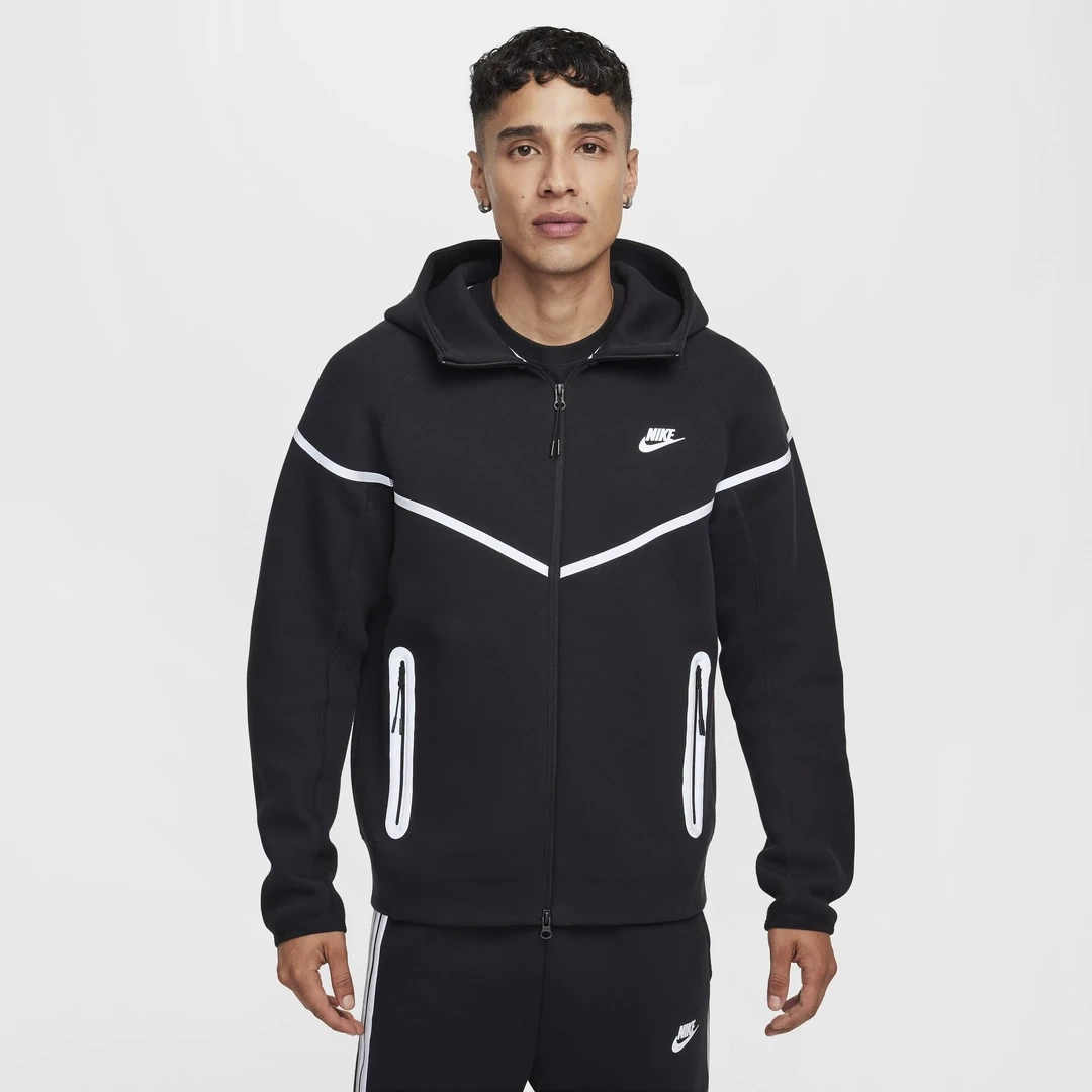 Tech Fleece Windrunner REFLECTIVE Full-Zip Hoodie – Siyah