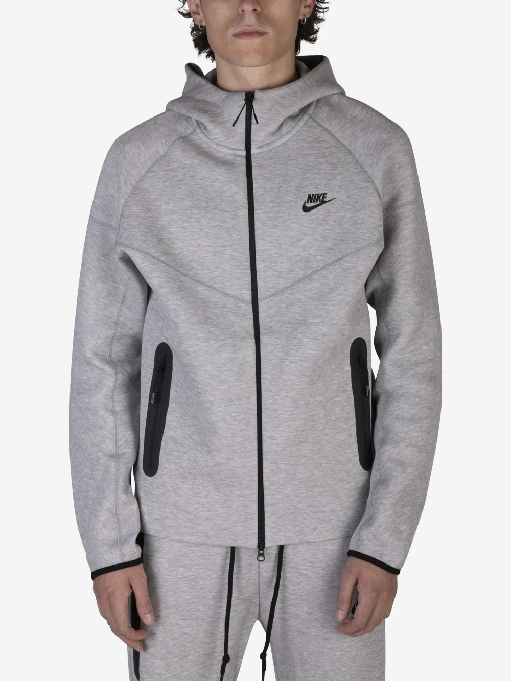 Tech Fleece Windrunner (Yeni) Full-Zip Hoodie – Gri