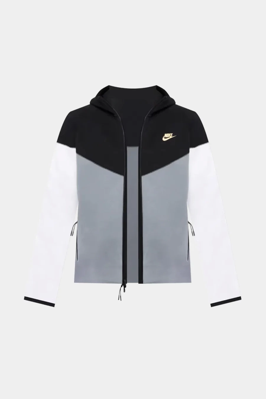 Tech Fleece Windrunner (Yeni) Full-Zip Hoodie – Siyah/G/W/Gold