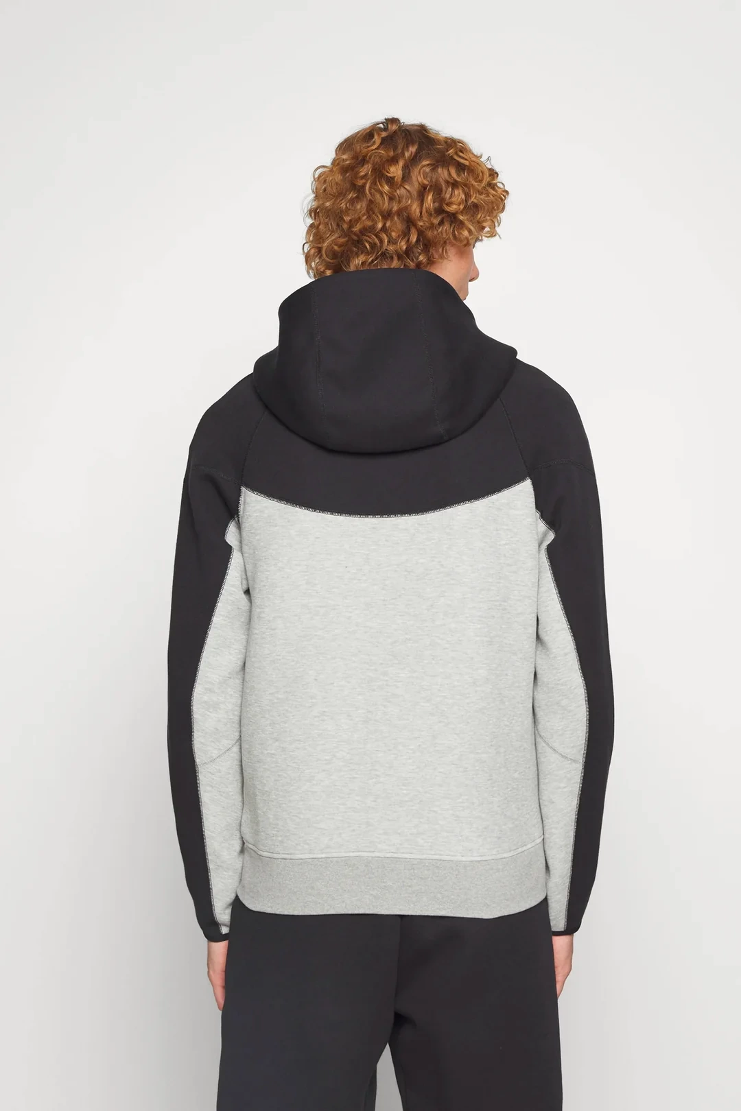 Tech Fleece Windrunner (Yeni) Full-Zip Hoodie – Siyah/Gri