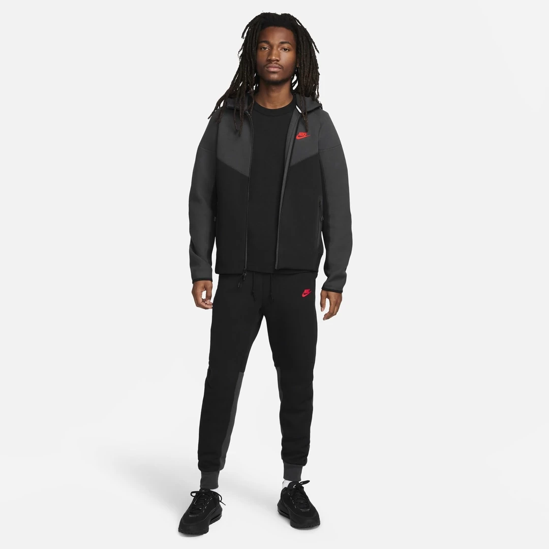 Tech Fleece Windrunner (Yeni) Full-Zip Hoodie – Smoke/Orange