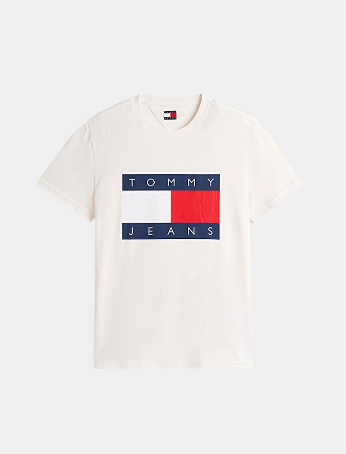 TOMMY H. Flag Logo T-shirt - Beyaz
